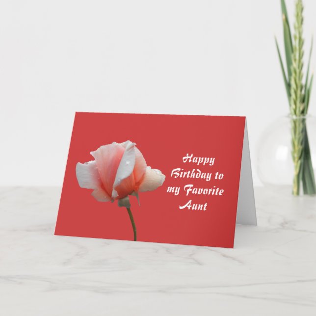 Carte d'anniversaire pour la tante préférée (Devant)