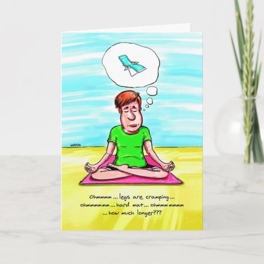 Yoga Personnalisé Anniversaire Carte de vœux