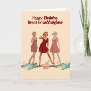 Carte d'anniversaire pour l'arrière-petite-fille