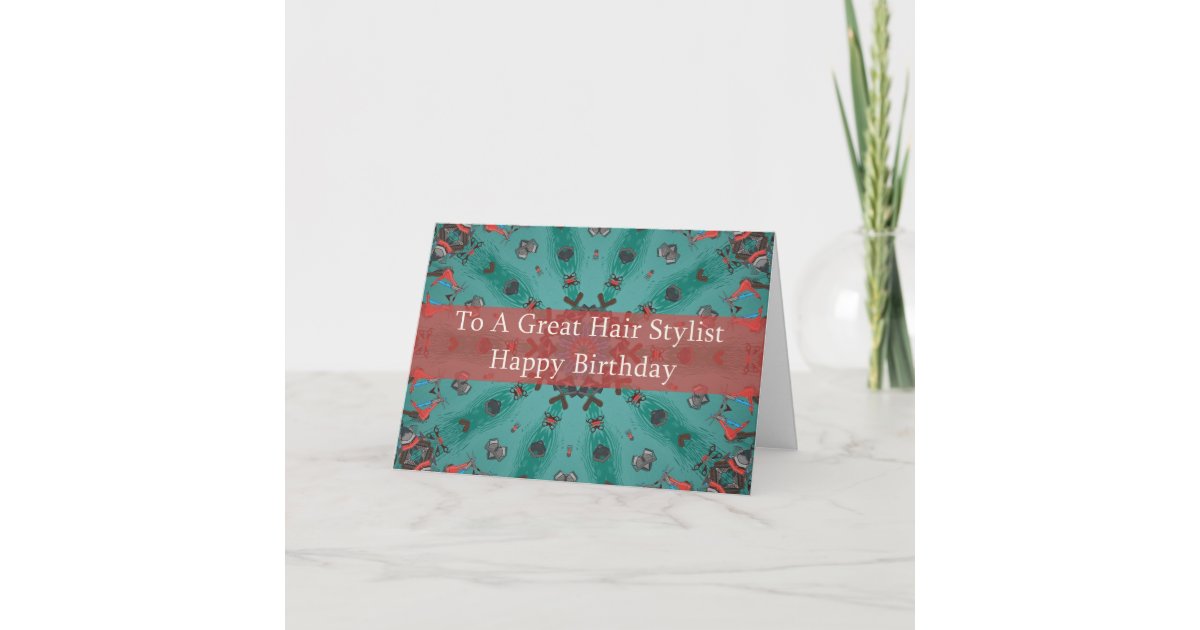 Carte D Anniversaire Pour Le Coiffeur Zazzle Fr