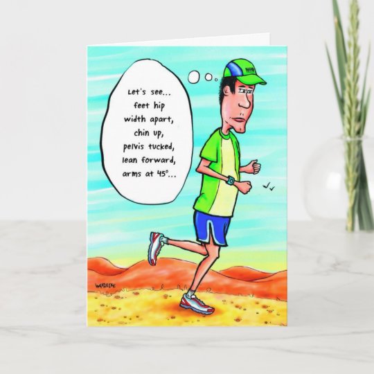 Carte D Anniversaire Pour Le Coureur Zazzle Fr