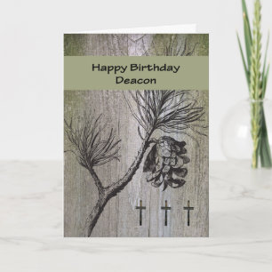 Carte d'anniversaire pour le diacre