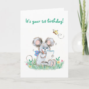 Carte d'Anniversaire pour les enfants Bunny mignon