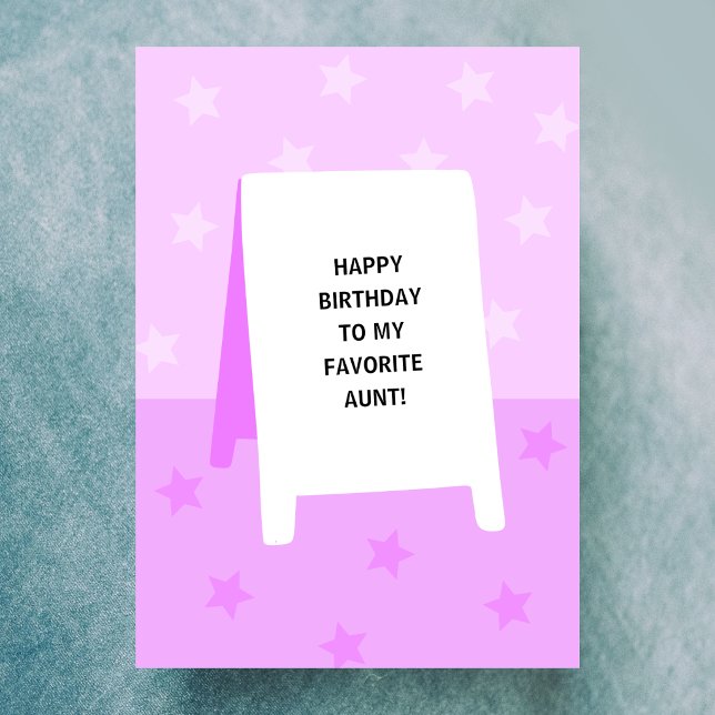 Carte d'anniversaire pour ma tante préférée (Créateur téléchargé)