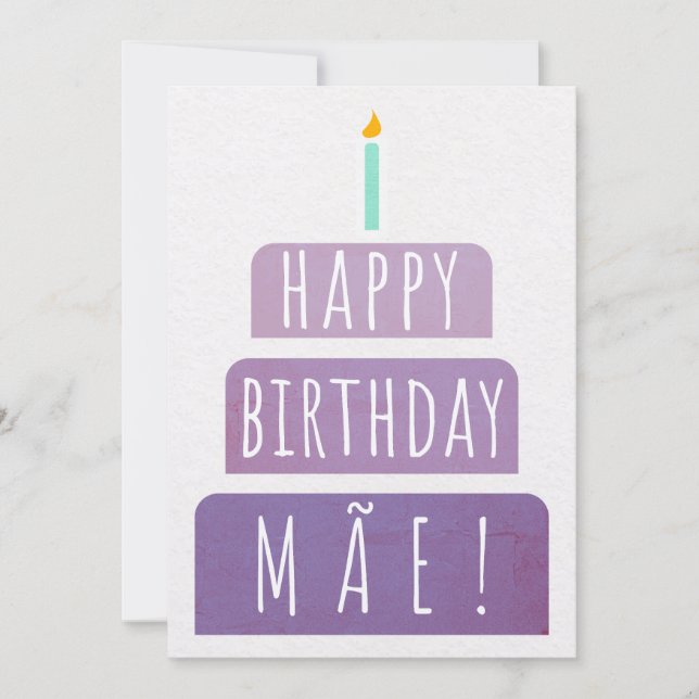 Carte d'anniversaire pour Mae (Devant)