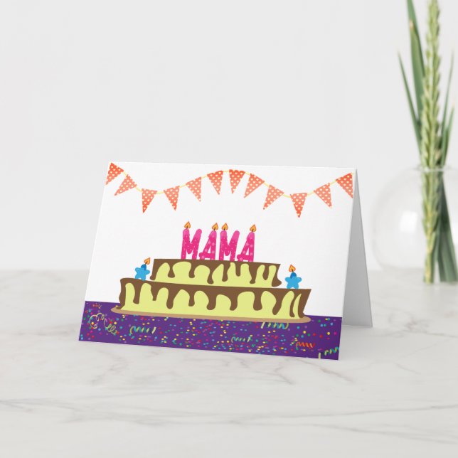 Carte d'anniversaire pour maman (Devant)