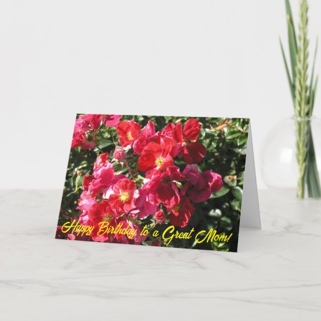 Carte d'anniversaire pour maman (Devant)