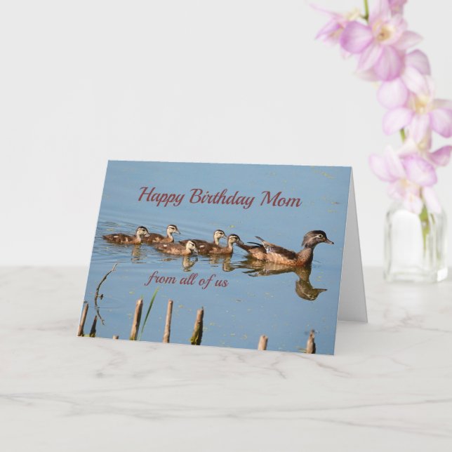 Carte d'anniversaire pour maman de nous tous (Orchidée)