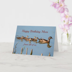 Carte d'anniversaire pour maman de nous tous