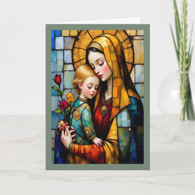 Carte d'anniversaire pour maman religieuse (Devant)