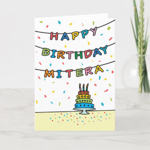 Carte d'anniversaire pour Mitera