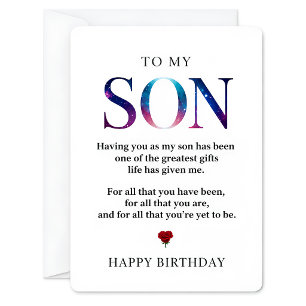 Carte d'anniversaire pour mon fils