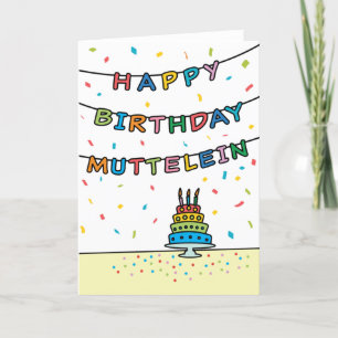 Carte d'anniversaire pour Muttelein