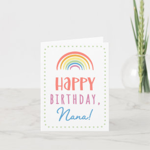 Carte d'anniversaire pour Nana