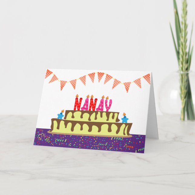 Carte d'anniversaire pour Nanay (Devant)