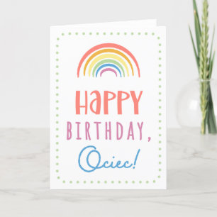 Carte d'anniversaire pour Ociec