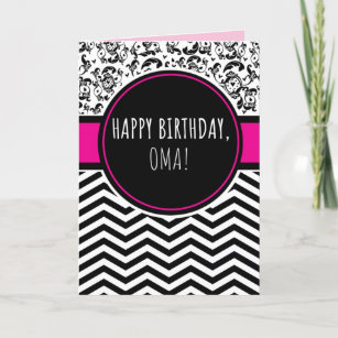 Carte d'anniversaire pour Oma