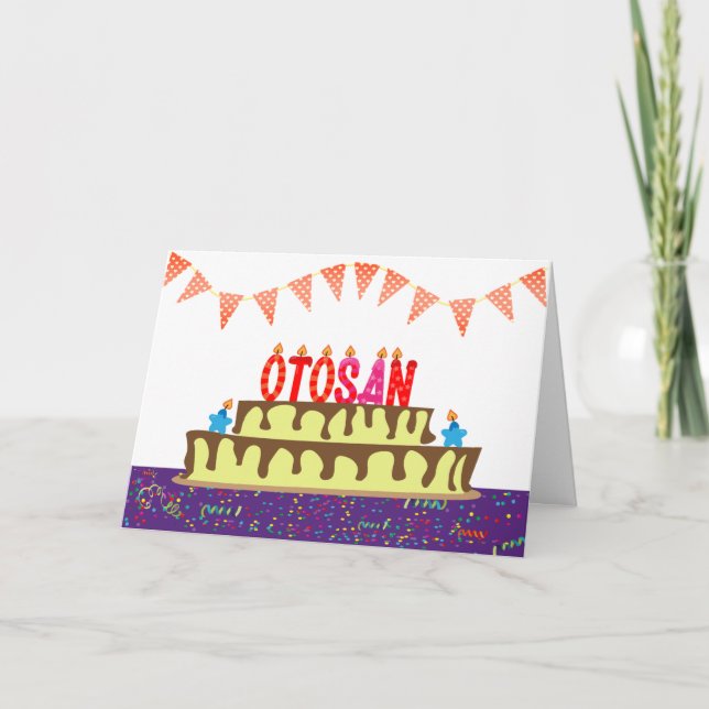 Carte d'anniversaire pour Otosan (Devant)