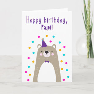 Carte d'anniversaire pour Papi