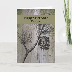 Carte d'anniversaire pour pasteur, religieuse