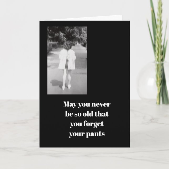 Carte d'anniversaire pour personne âgée (Devant)