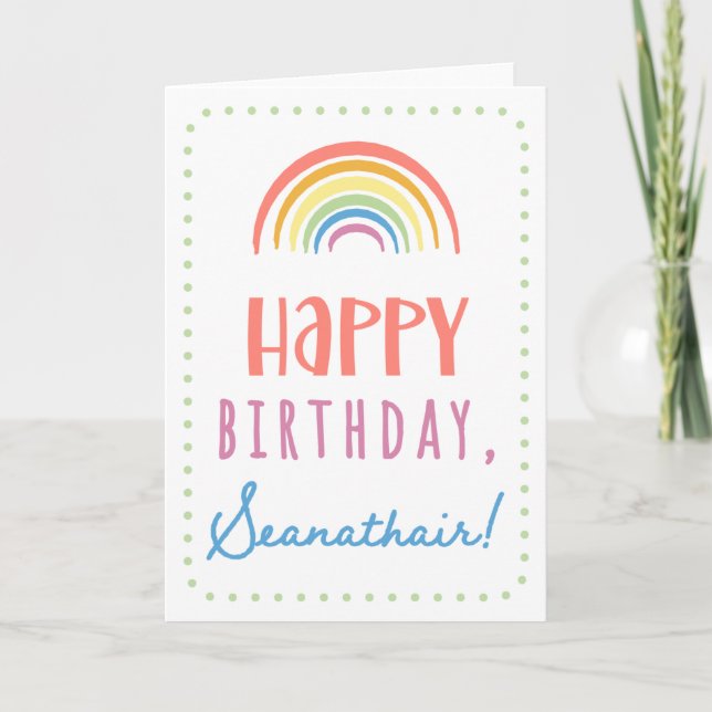 Carte d'anniversaire pour Seanathair (Devant)