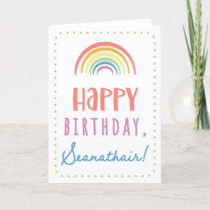 Carte d'anniversaire pour Seanathair