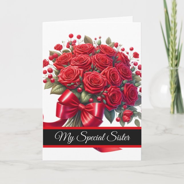 Carte d'anniversaire pour sœur (Devant)