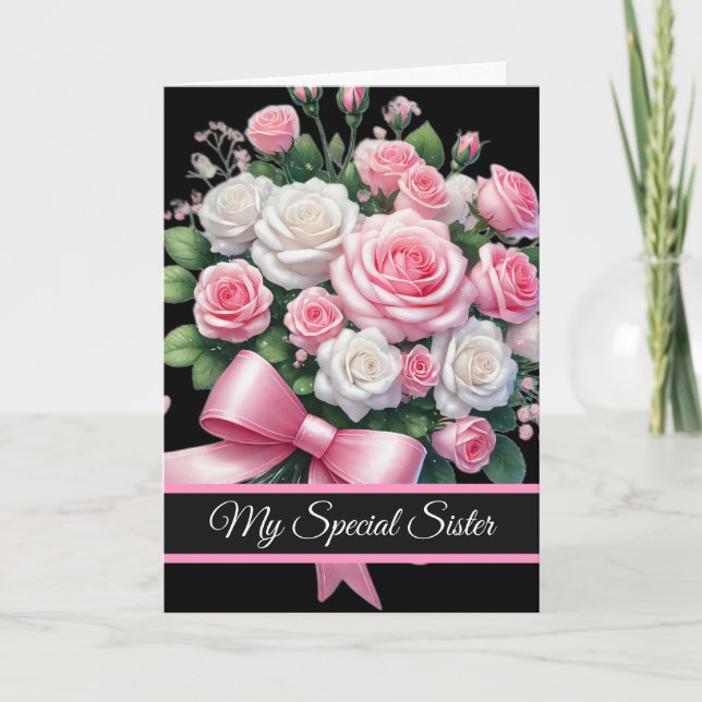 Carte d'anniversaire pour sœur (Devant)