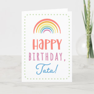 Carte d'anniversaire pour Tata