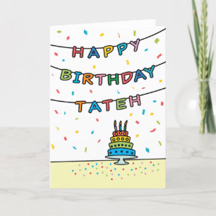 Carte d'anniversaire pour Tateh