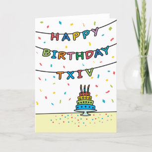 Carte d'anniversaire pour Txiv