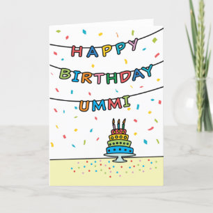 Carte d'anniversaire pour Ummi