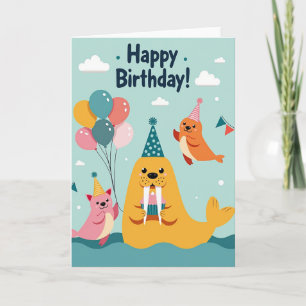Carte d'anniversaire pour un ami marin doux