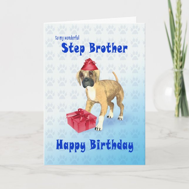 Carte d'anniversaire pour un beau-frère avec un ch (Devant)