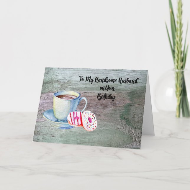 Carte d'anniversaire pour un beau mari (Devant)