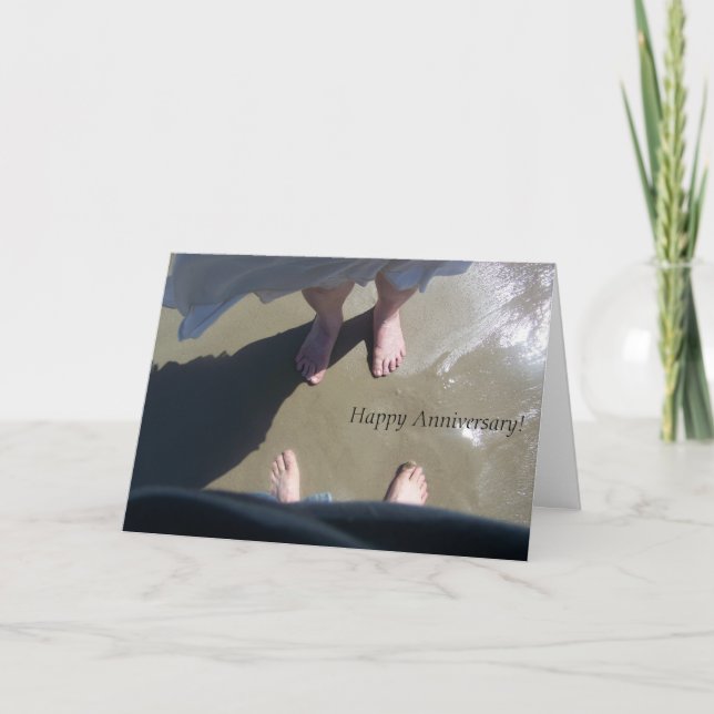 Carte d'anniversaire pour un couple marié de longu (Devant)