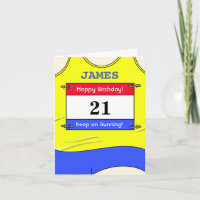 Carte d'anniversaire pour un coureur