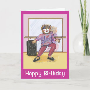Carte d'anniversaire pour un danseur