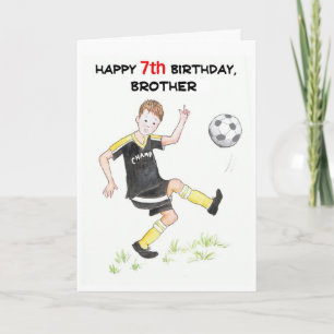Carte d'anniversaire pour un frère - Footballer