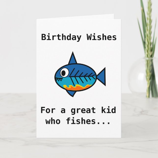 Carte d'anniversaire pour un grand enfant qui (Devant)