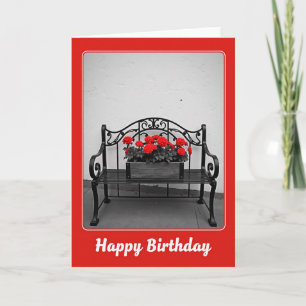Carte d'anniversaire pour un jardin classique