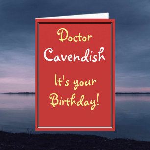 Carte d'anniversaire pour un médecin