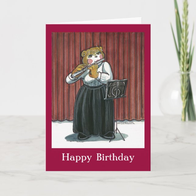 Carte d'anniversaire pour un musicien (Devant)