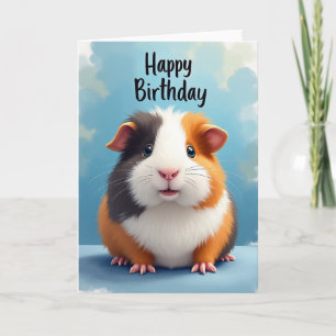 Carte d'anniversaire pour un rongeur à fourrure