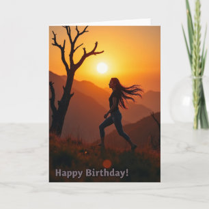 Carte d'anniversaire pour un voyage pittoresque