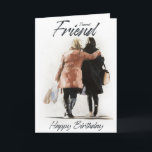 Carte d'anniversaire pour une amie<br><div class="desc">Montrez à votre ami combien vous vous souciez de cette carte d'anniversaire unique pour une amie,  avec un tableau de James Coates</div>