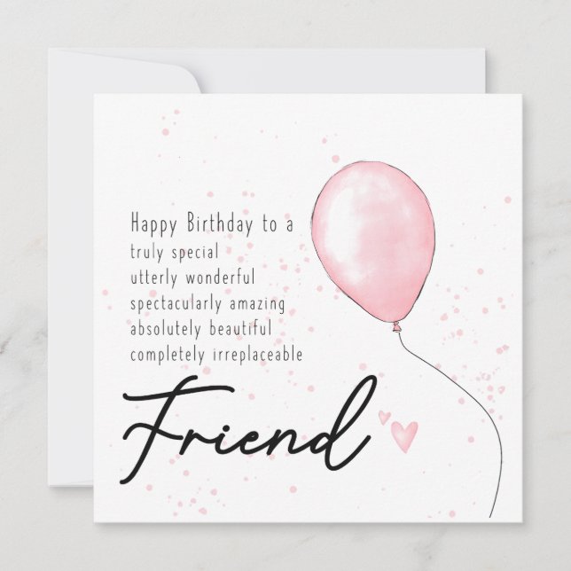 Carte d'anniversaire pour une amie - âme sœur (Devant)