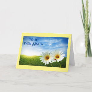 CARTE D'ANNIVERSAIRE POUR UNE "DOUBLE"