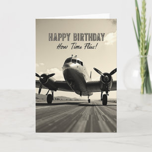 Carte d'anniversaire pour vol d'aventure